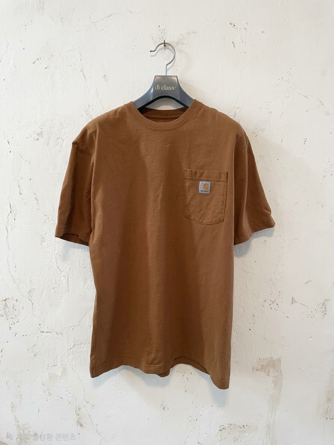 칼하트 포켓 반팔 티셔츠 브라운 M 상품이미지1