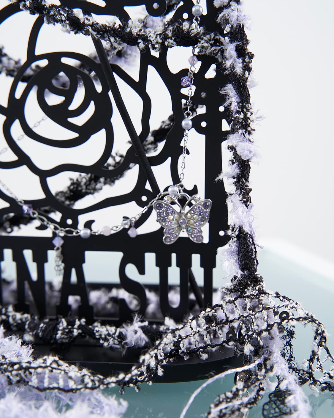 Anna sui 시그니처 퍼플 버터플라이 목걸이 상품이미지3