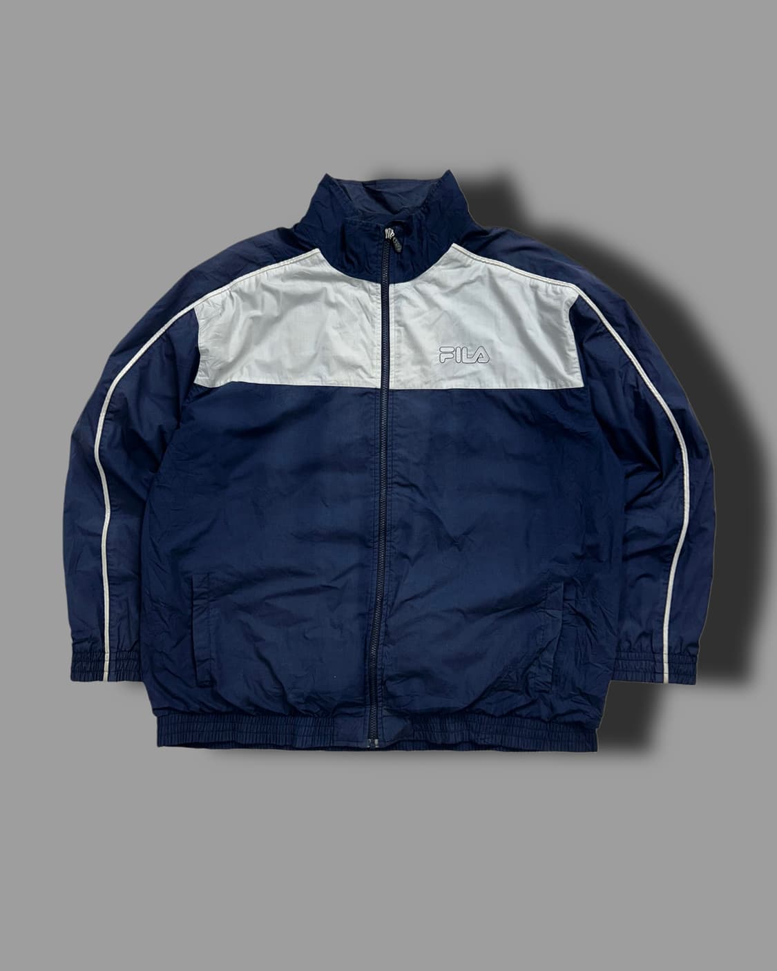 휠라 빅로고 배색 바람막이 L 상품이미지4