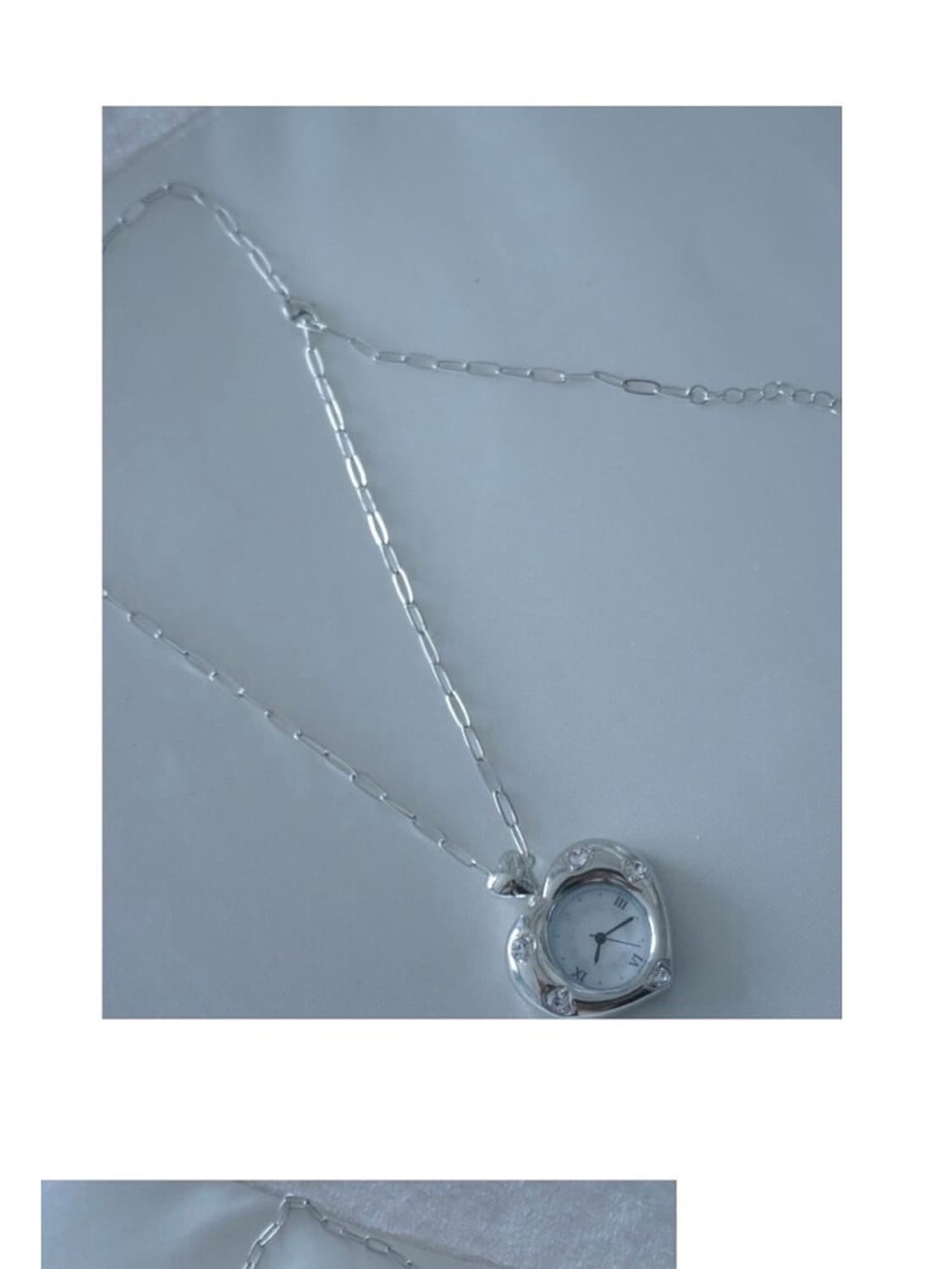 이이이스페이스 하트 시계 목걸이 상품이미지2