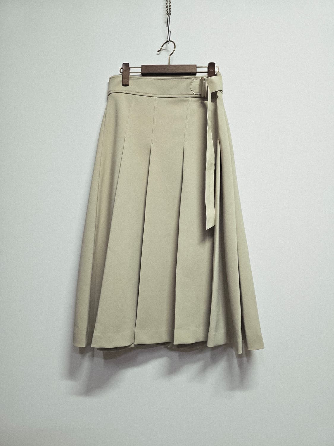 시슬리  플리츠 벨트 스커트 상품이미지1