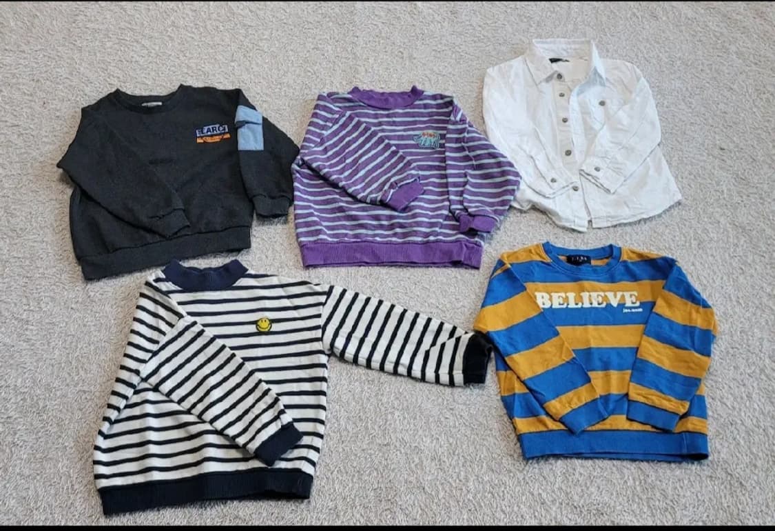 👶아동110사이즈👶 상의 5벌 + 하의 7벌 내복1 조끼1일괄 상품이미지2