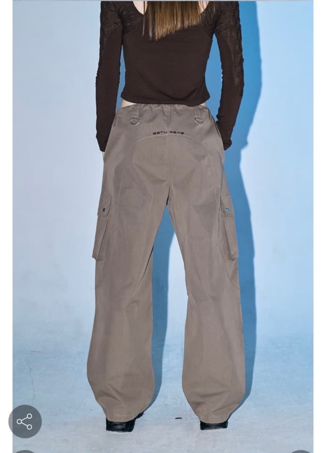 Utility flap button cargo Pants 차콜 블루 상품이미지3