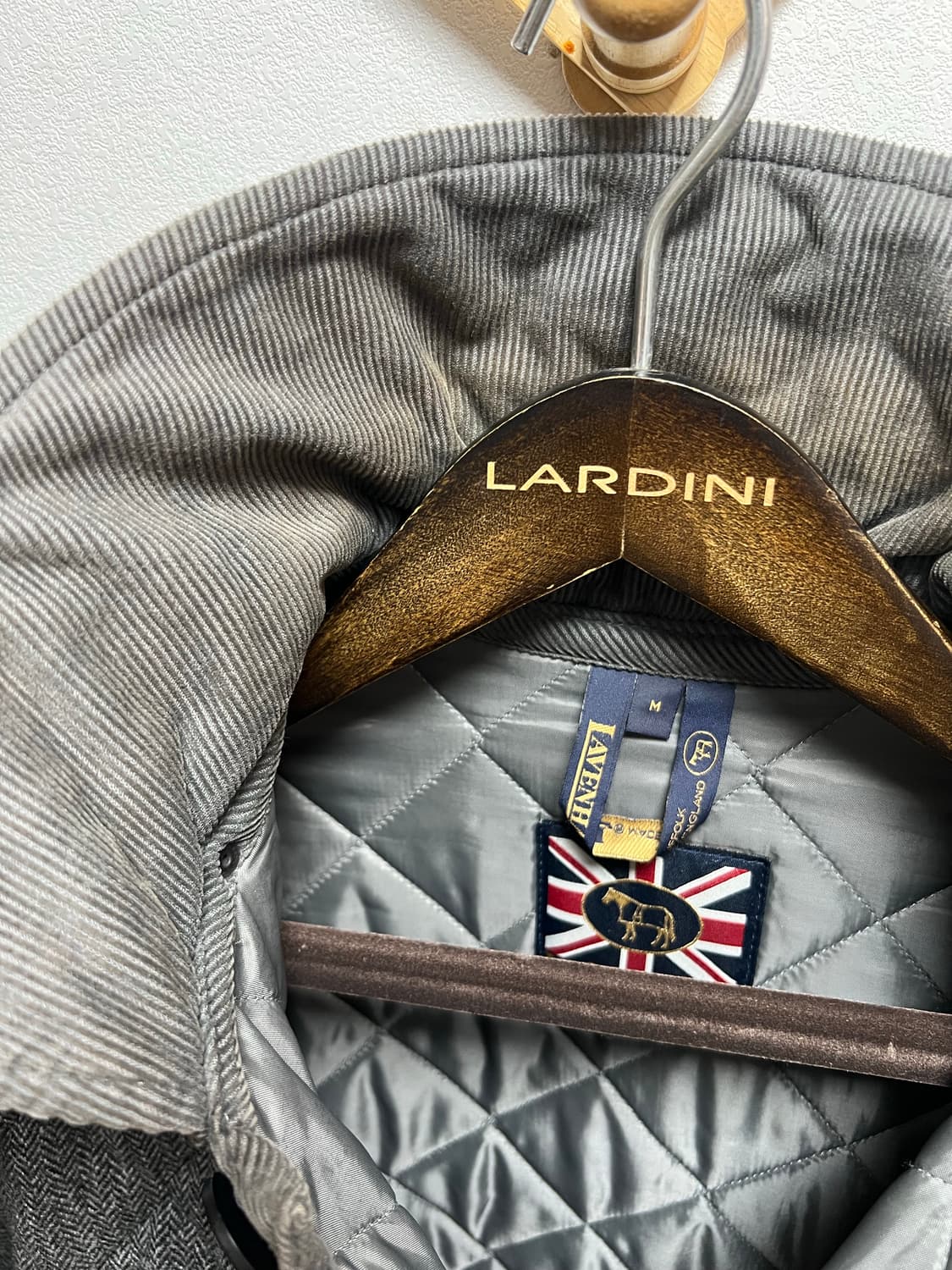 라벤헴 퀼팅자켓 다크그레이 헤링본 M사이즈 상품이미지5