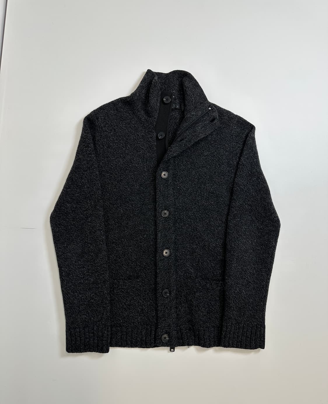 DKNY 오버핏 그레이 포켓 터틀넥 가디건 s 상품이미지2