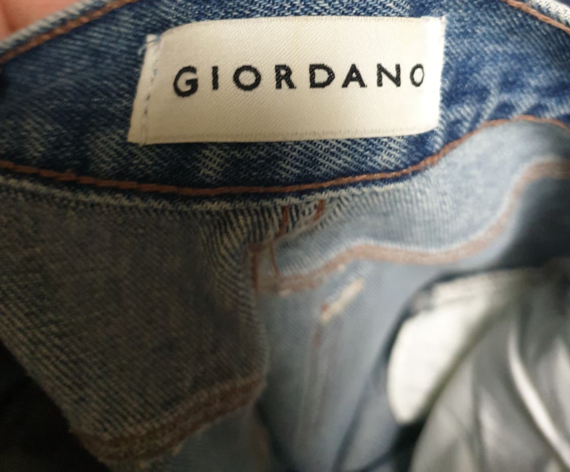 지오다노 세미와이드 빈티지워싱 데님팬츠 (30) 상품이미지4