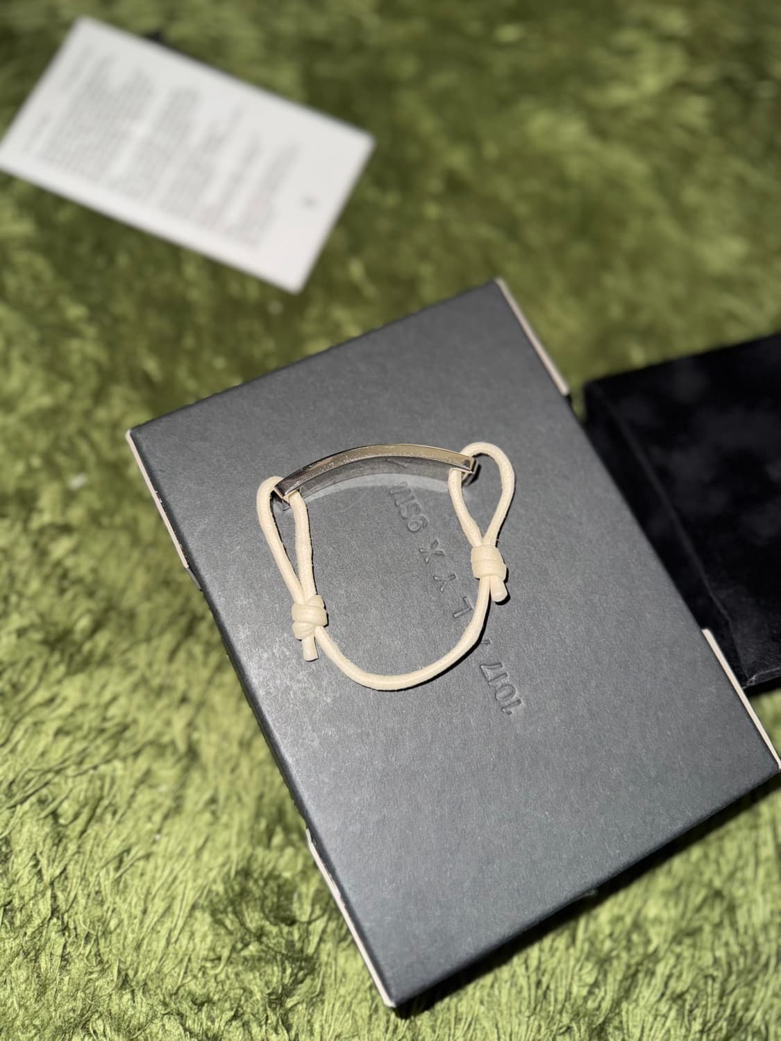 [OS] 1017 ALYX 9SM 알릭스 로고 화이트 메탈 브레이슬릿 상품이미지2