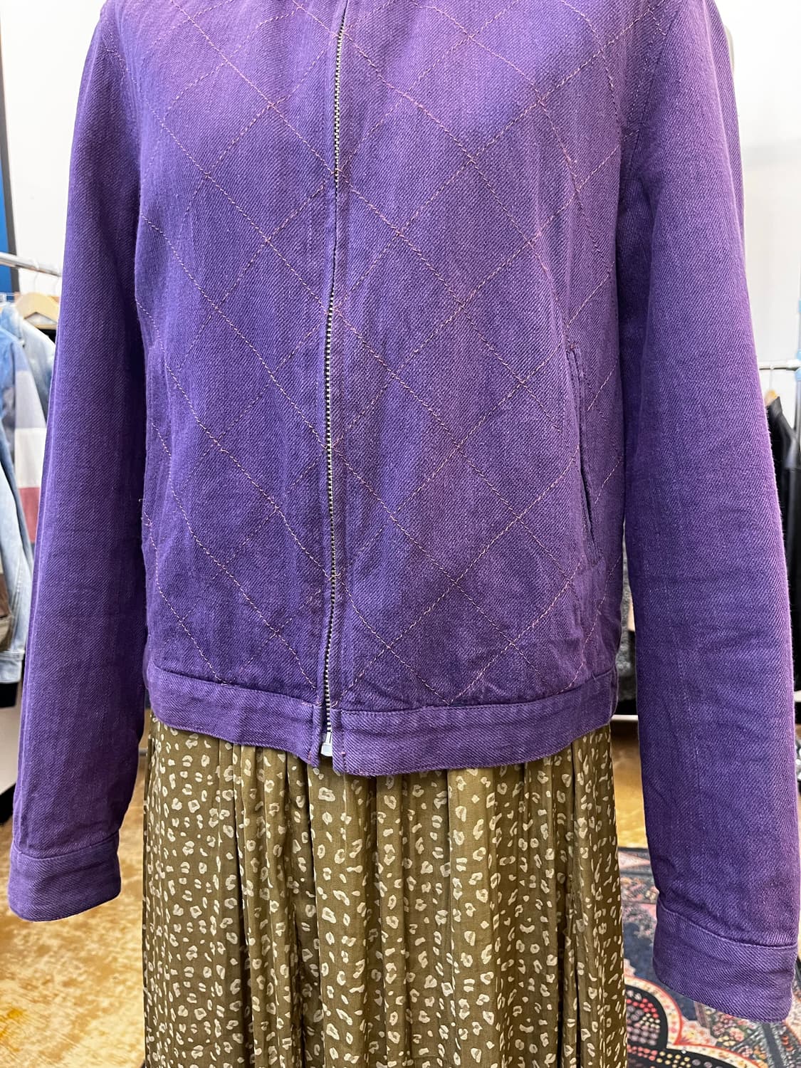 핑크하우스 퀼티드 코듀로이 집업 자켓 상품이미지4