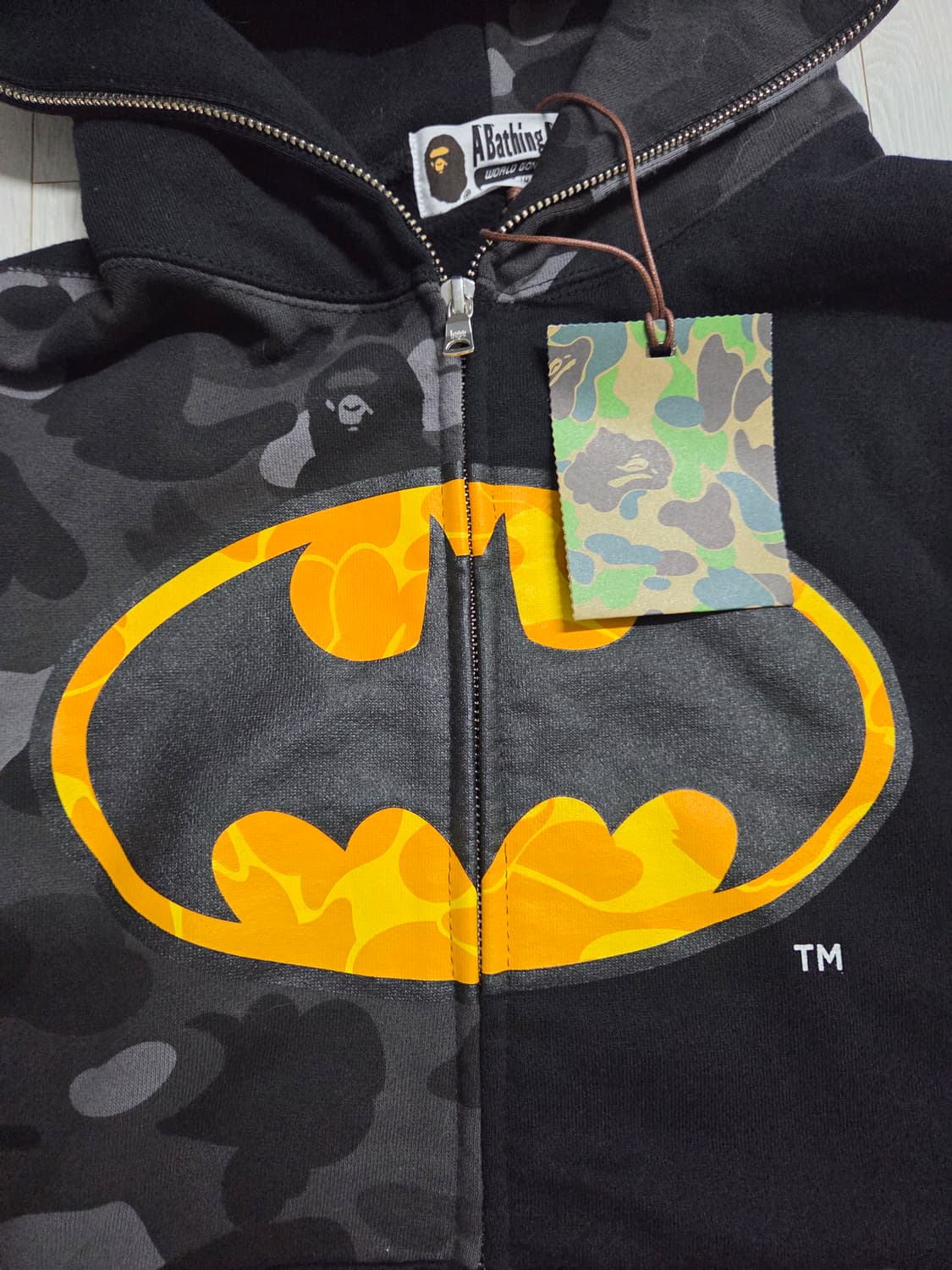 베이프XDC배트맨 콜라보 후드집업 상품이미지3