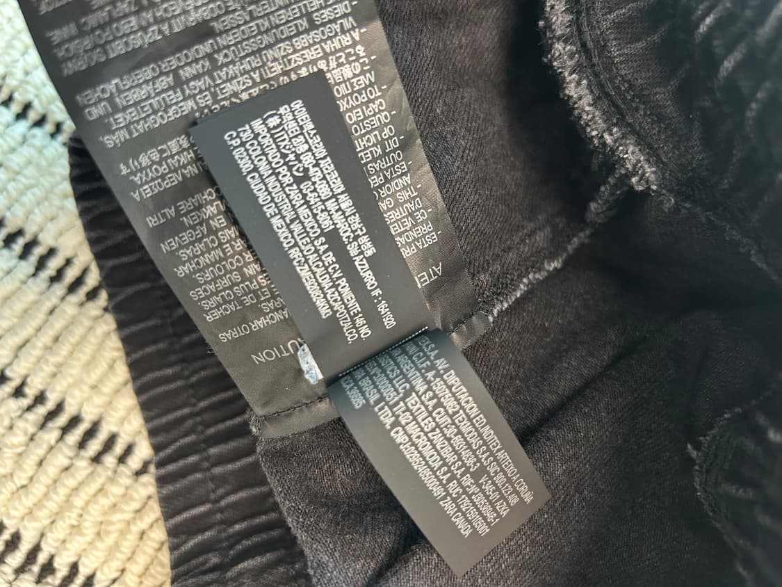 자라(zara) 흑청 데님 오버롤 상품이미지9