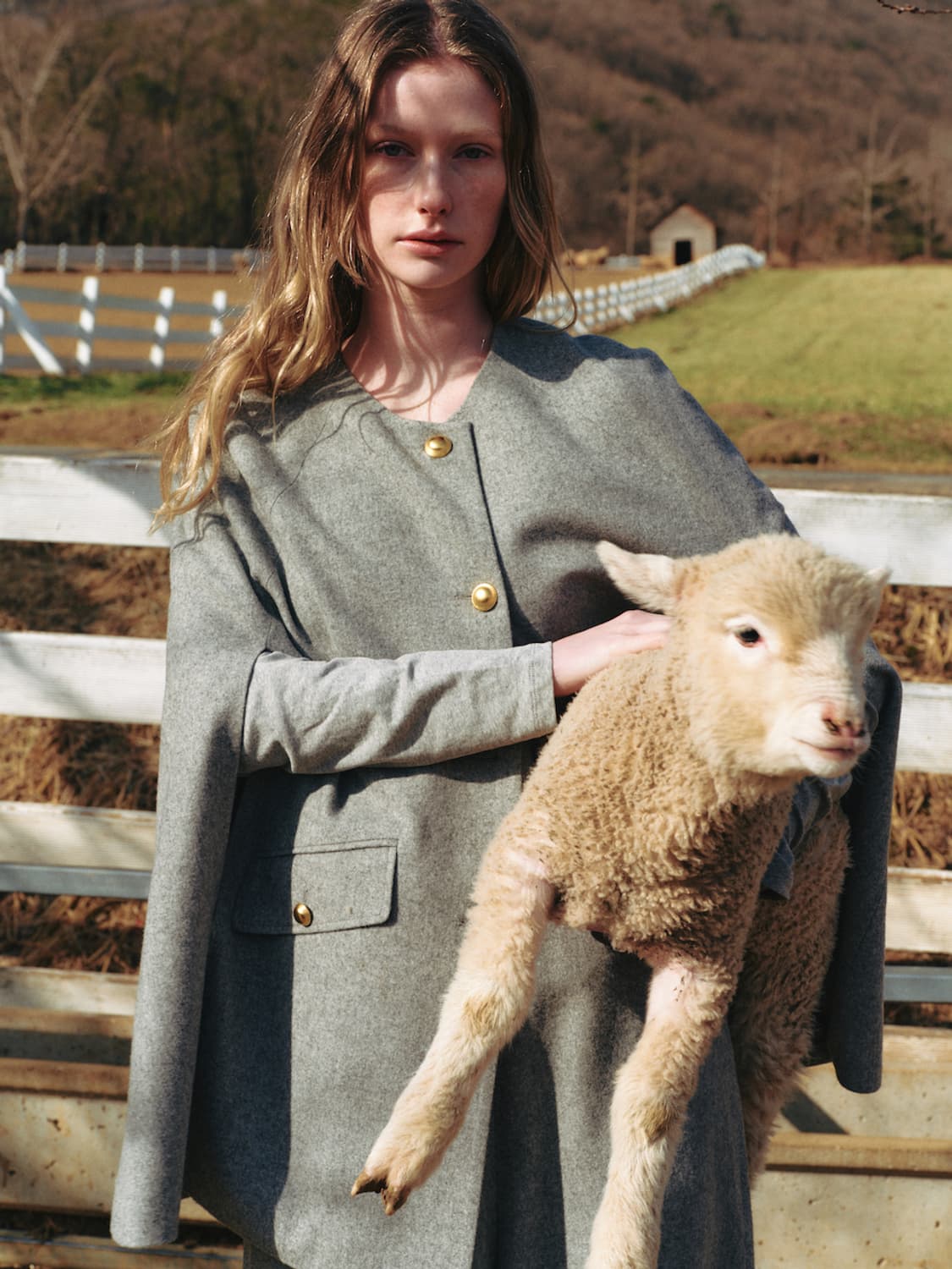 파르벵 코티지 울 케이프 상품이미지1