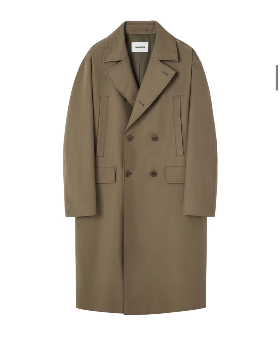 (새상품) 인사일런스 코튼 더블 코트 샌드 브라운  상품이미지1