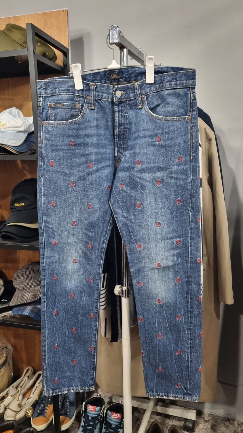 폴로 스컬자수 설리반슬림핏 32~33size(표기32) 컨디션9/10 상품이미지1