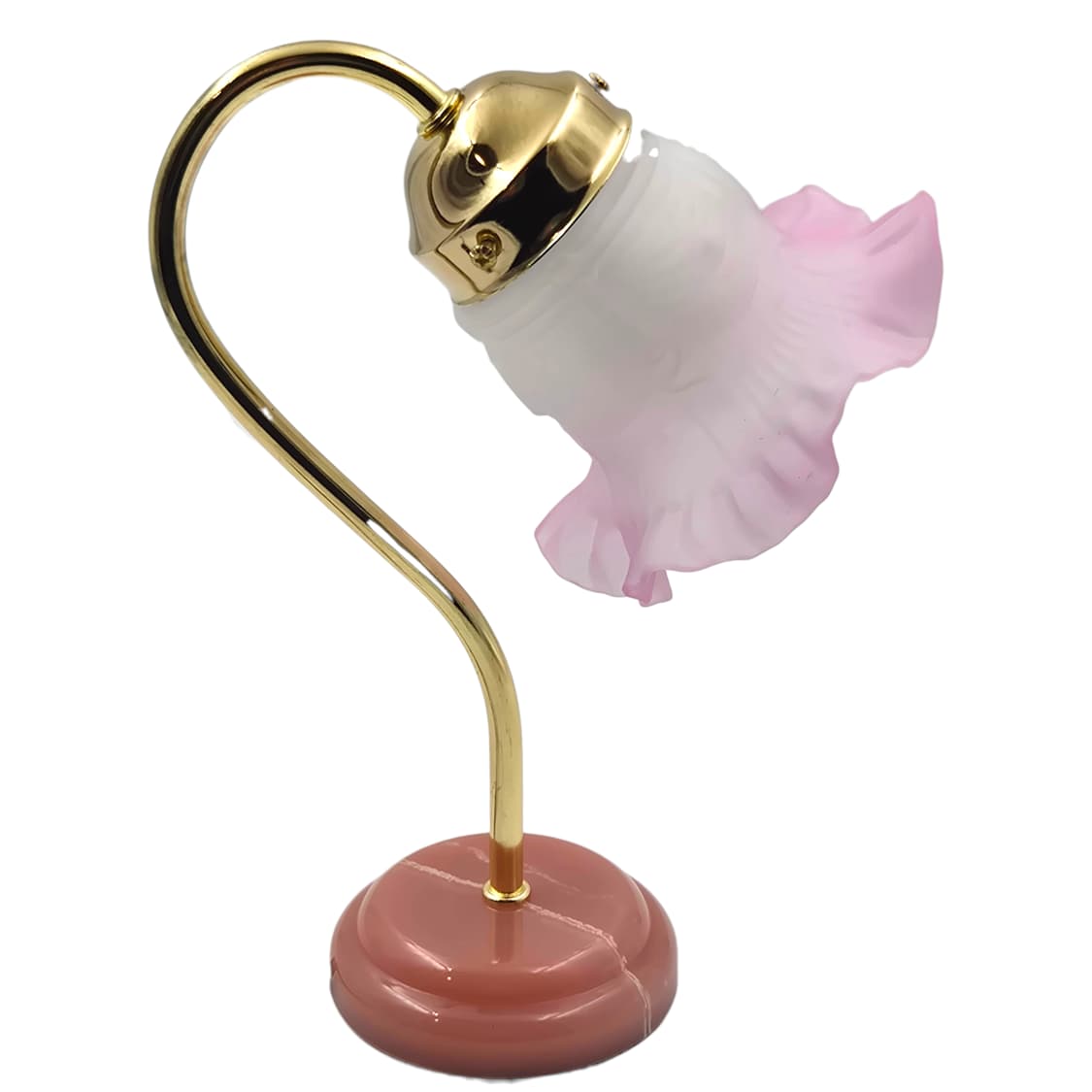 90s 키시마 레트로 핑크 마블 불투명 프릴 램프 상품이미지4