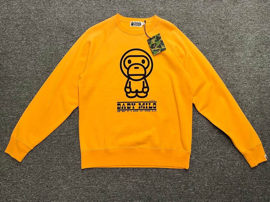 [105] 베이프 마일로 맨투맨티 XL 새제품 상품이미지1