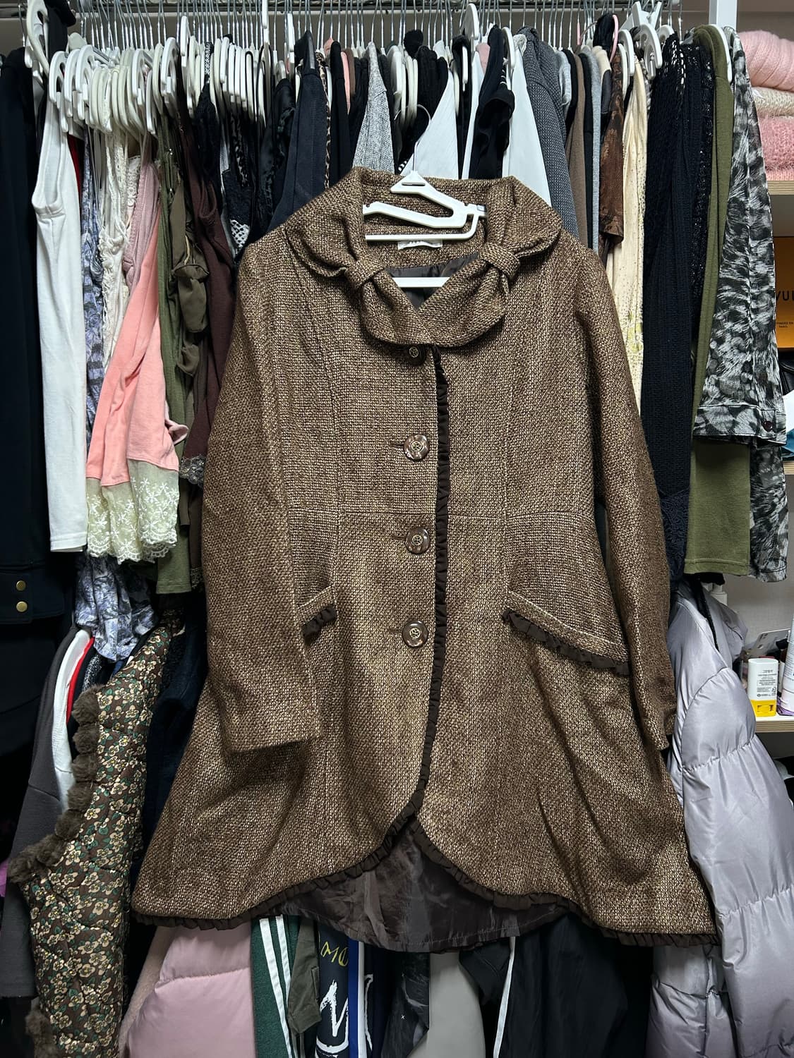 엑시즈팜 초코브라운 리본아일렛코트 라떼갸루 히메갸루 상품이미지1