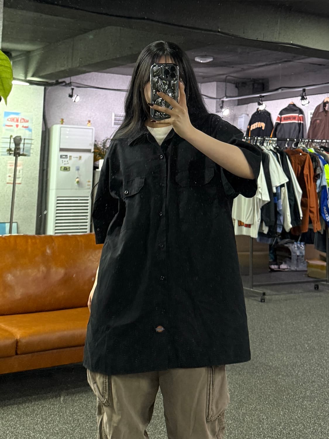 디키즈 1574 오리지널 핏 반팔 워크셔츠 B4700 상품이미지1