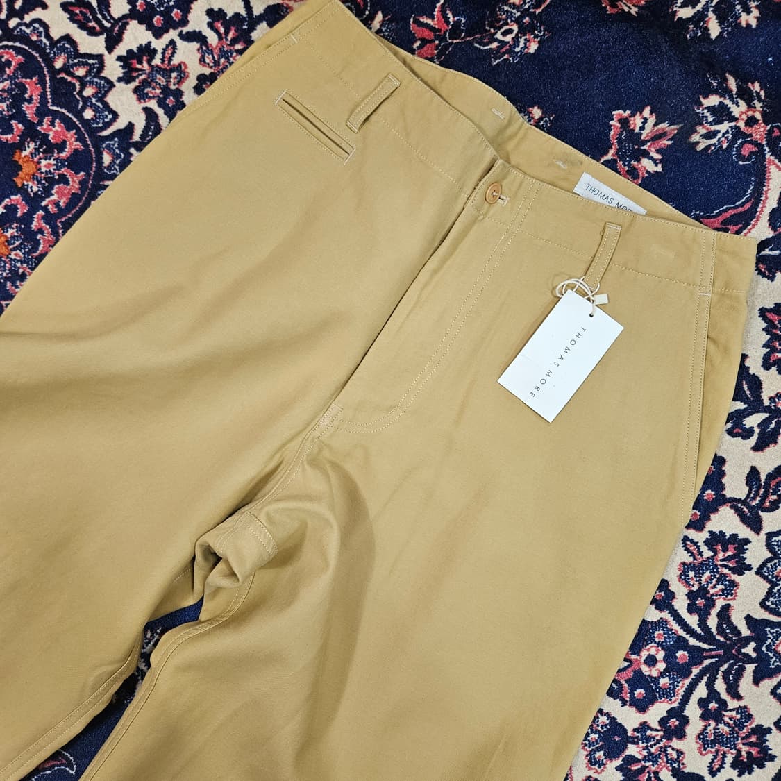 (새상품)토마스모어 와이드 코튼 넬리 팬츠 M size 상품이미지4