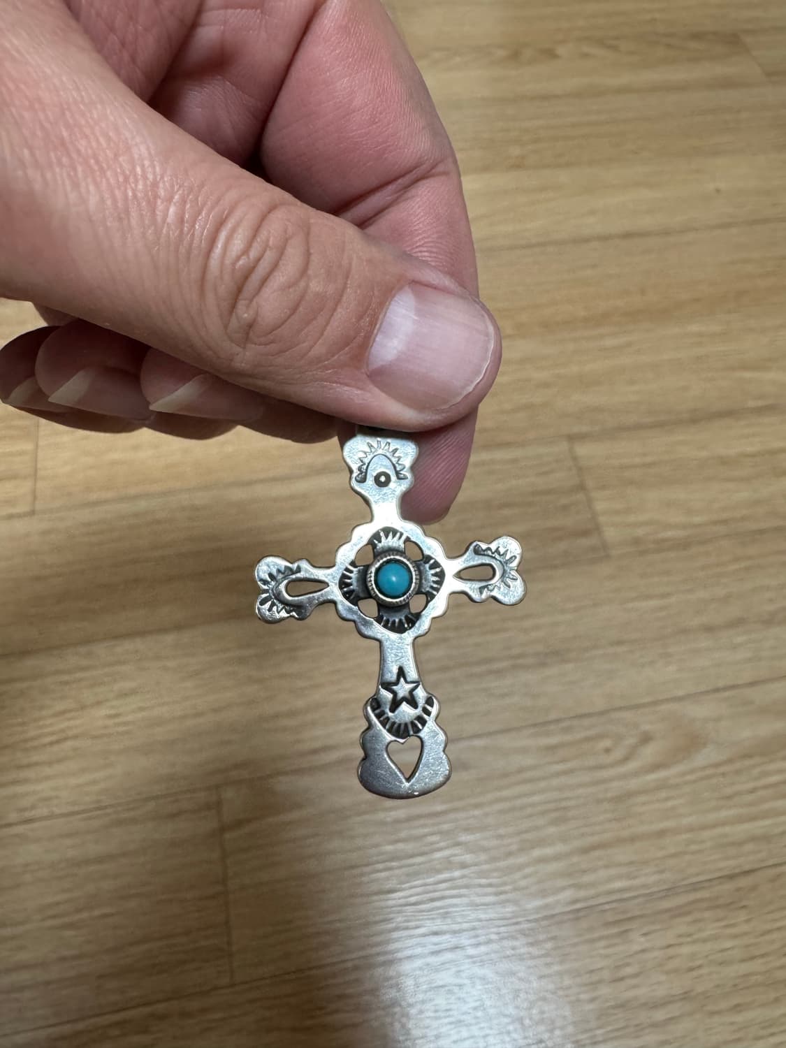 노스웍스 터키석 십자가 목걸이 상품이미지3