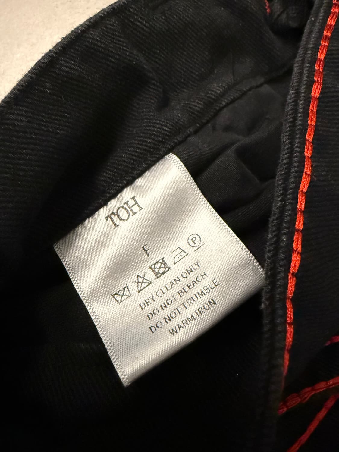 [ONE SIZE] Toh 체리 스티치 로우 라이즈 데님 팬츠 상품이미지7