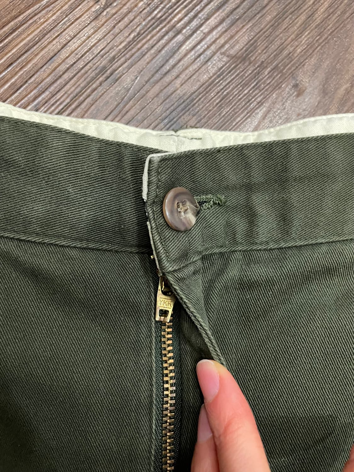 90s 폴로 랄프로렌 앤드류 치노 팬츠 카키올리브 상품이미지5