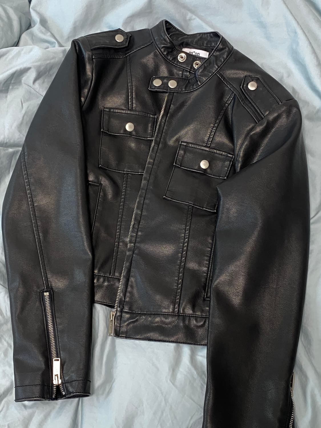 애즈온 레더자켓 팔아요 상품이미지8