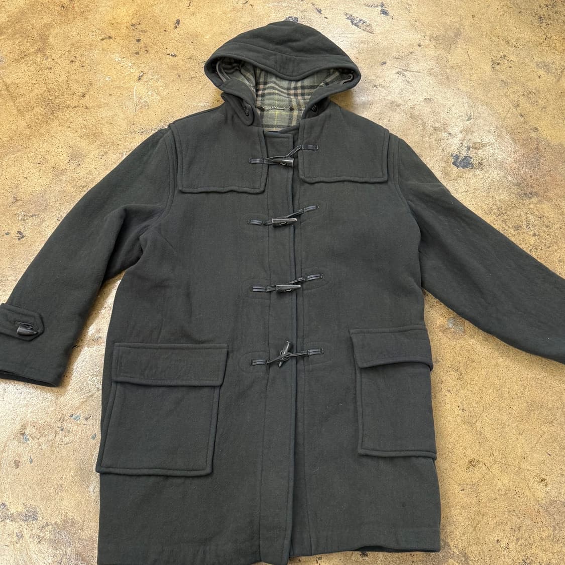 버버리 카키 버버리 더플 떡볶이 코트  상품이미지3