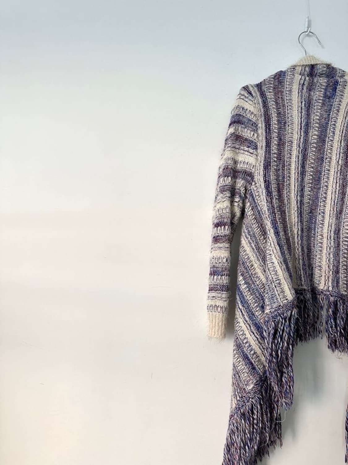 Tassel color mix cardigan 상품이미지2