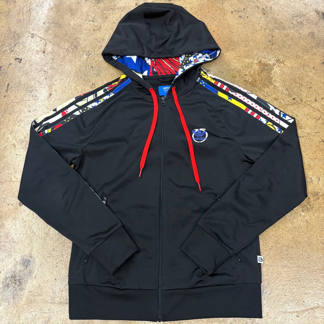 [정품] 아디다스 올드스쿨 블랙 져지 후드집업 b19 상품이미지2