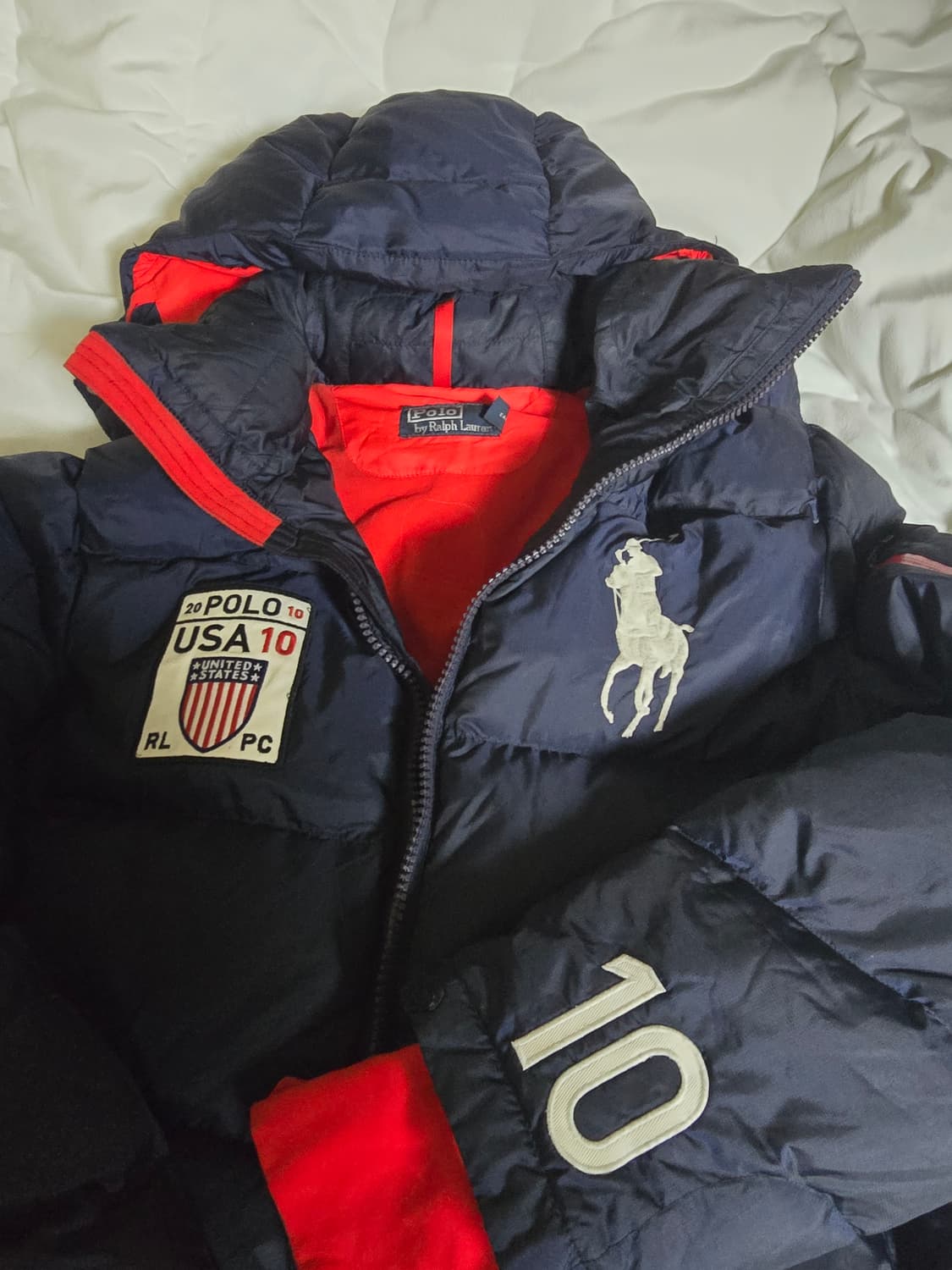 [국내정품] 폴로 랄프 로렌 USA 패치 다운 패딩 자켓 (95사이즈) 상품이미지7