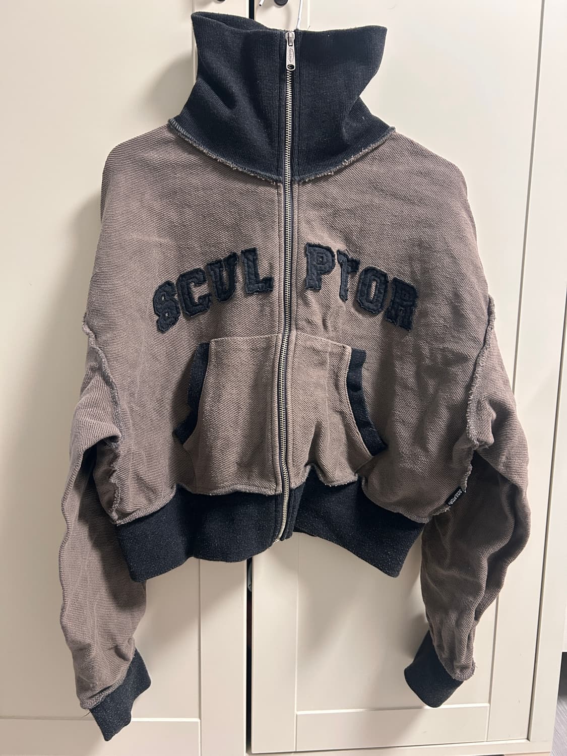 스컬프터 크롭 후드집업 여성 프리사이즈 free 상품이미지3