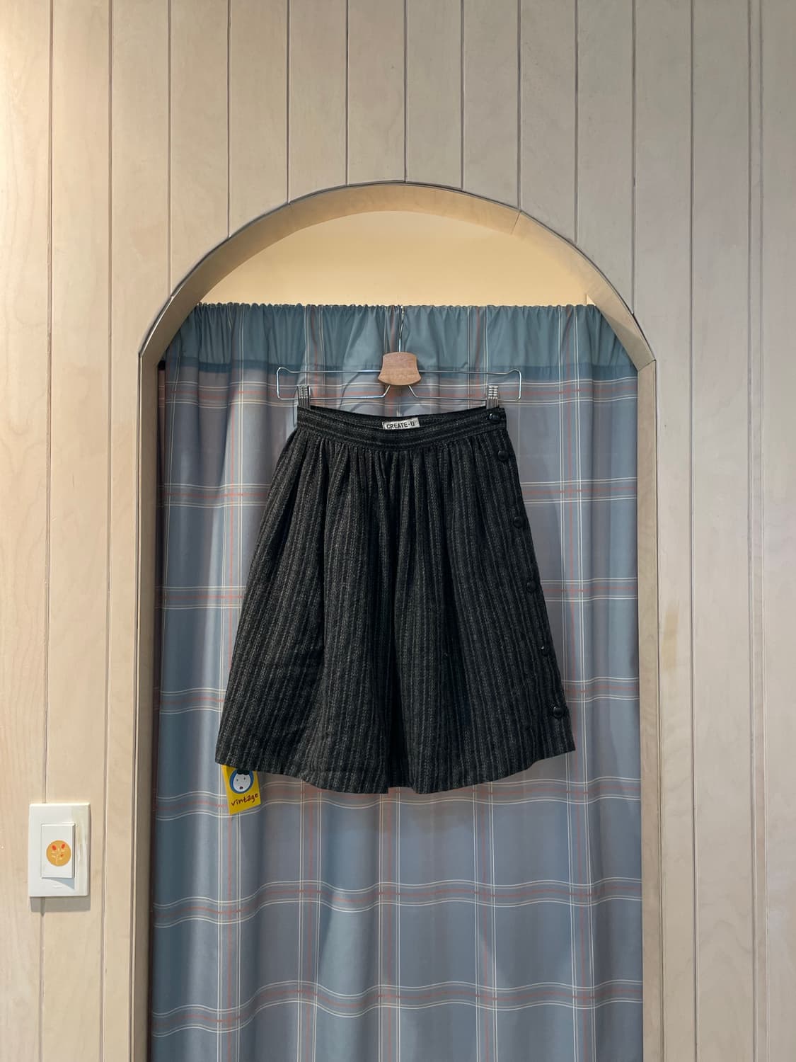 일본빈티지 사이드버튼스커트 상품이미지1