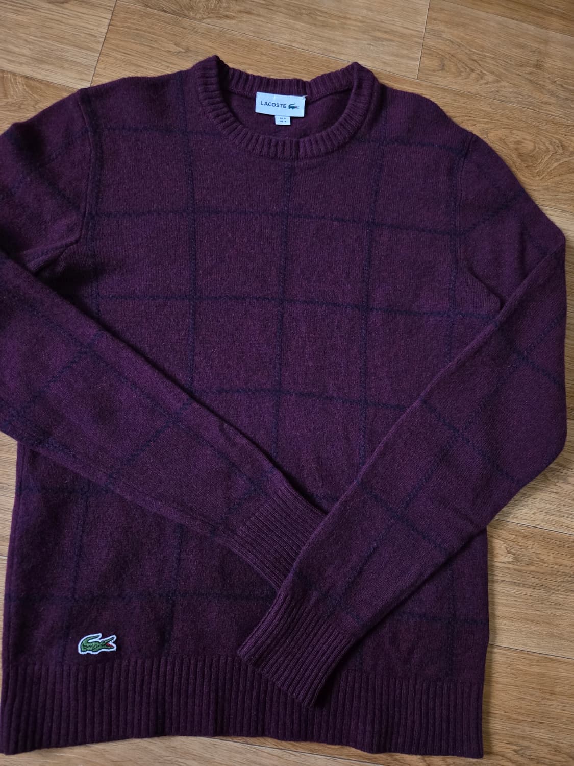 라코스테 울 버건디 니트 스웨터 상품이미지4