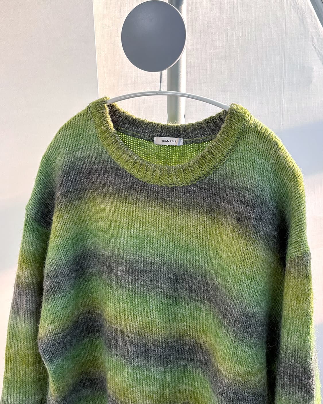 JEANASIS 그린 그라데이션 브러쉬 오버사이즈 풀오버 상품이미지7