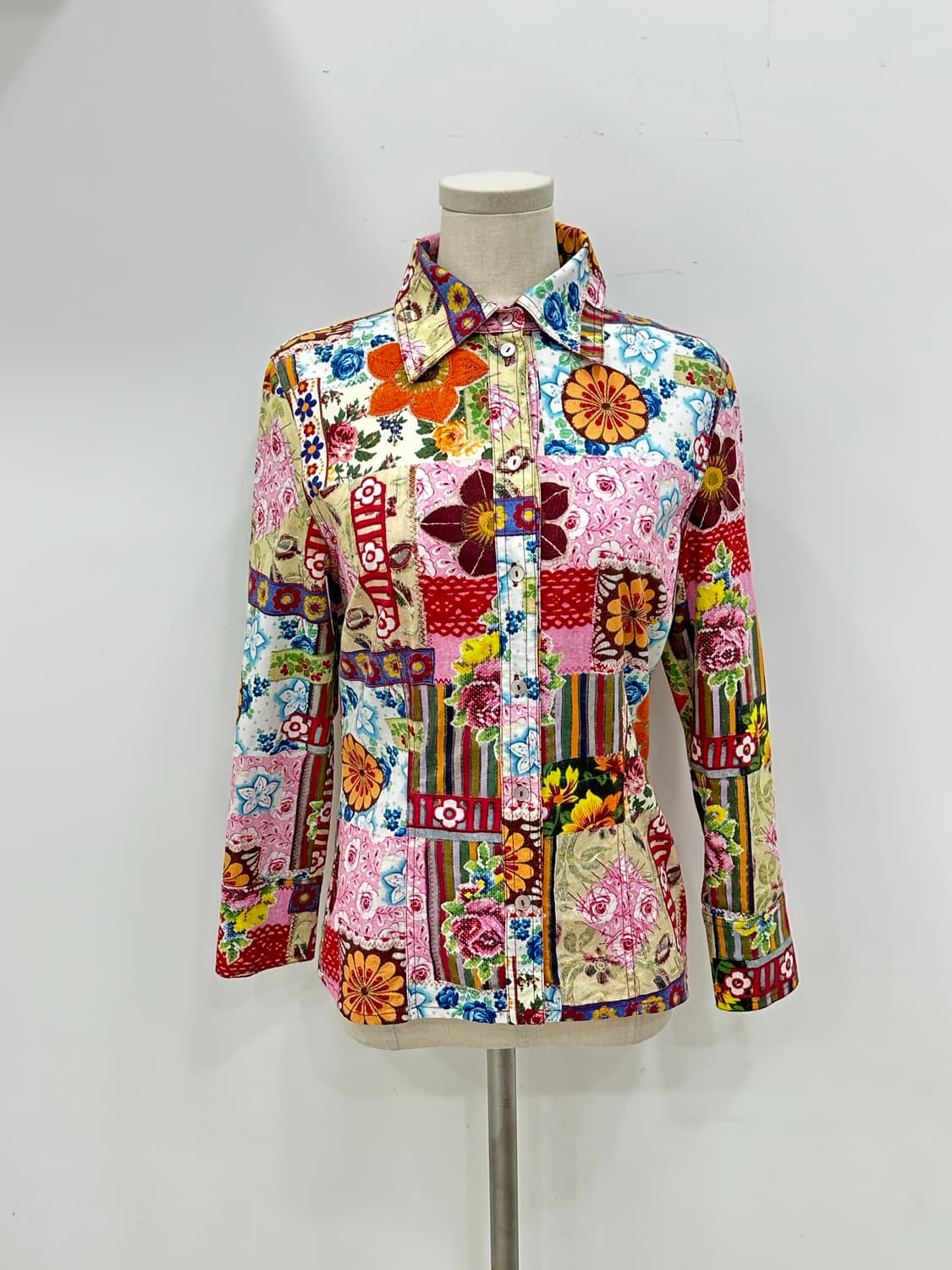 오일릴리 에스닉 면 남방 상품이미지1