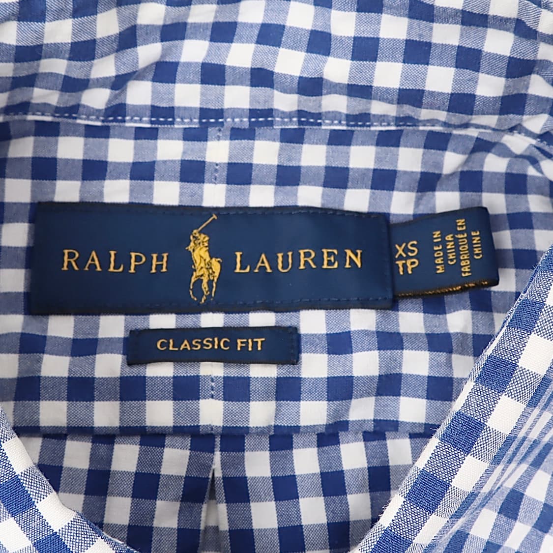 폴로 랄프로렌 블루 깅엄 체크 클래식핏 셔츠 상품이미지8