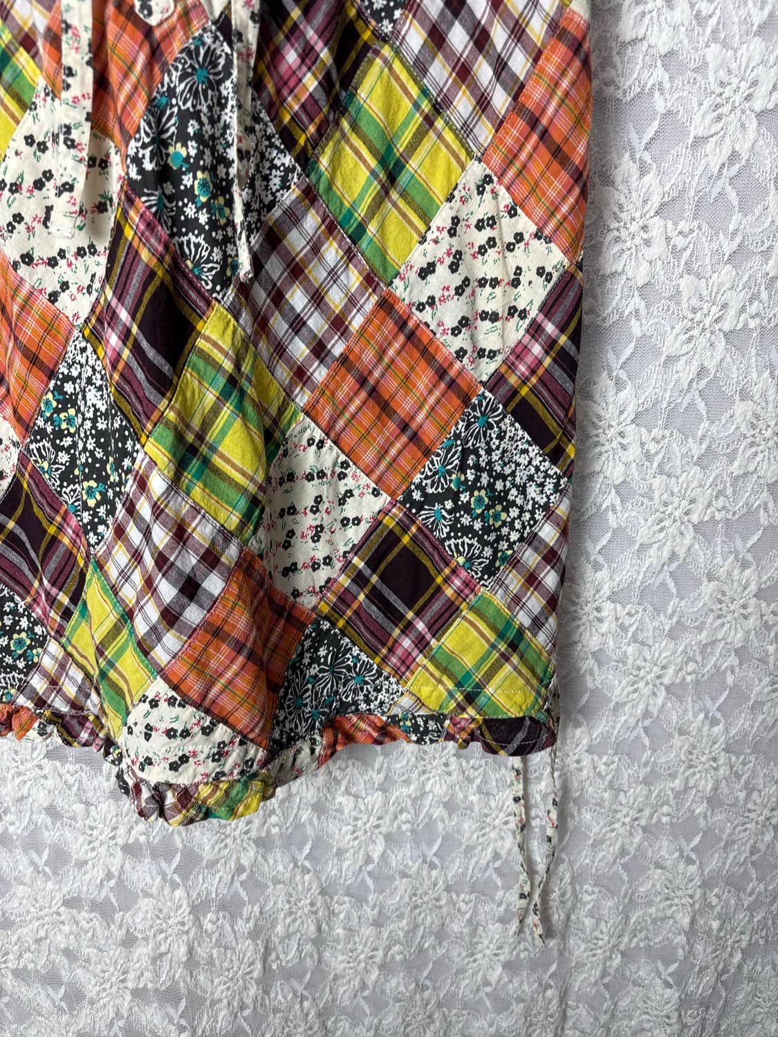 패치 패턴 슬리브리스 상품이미지8