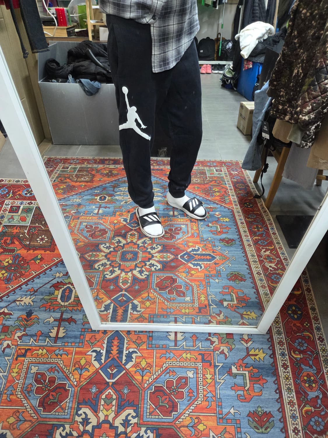 조던 점프맨 안감플리스 조거팬츠 L 상품이미지6