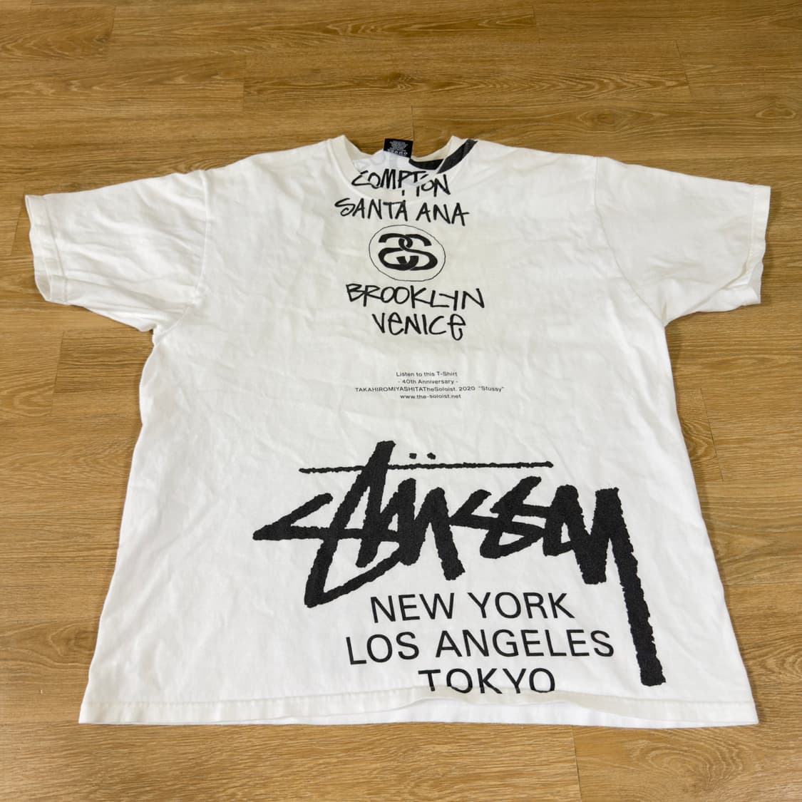 Stussy / The Soloist 40주년 기념 협업 티셔츠 XL 상품이미지1