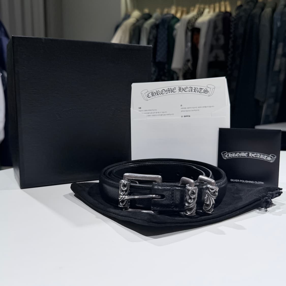 (A/40) / 크롬하츠 CH 룰러 벨트 블랙 상품이미지1