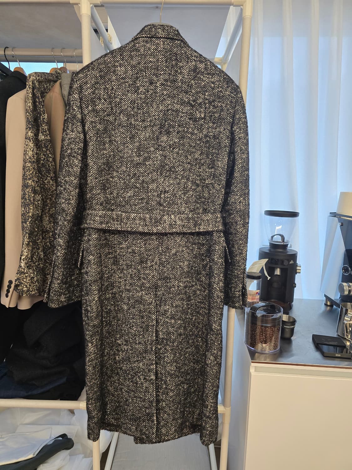 준지 트위드 롱코트 48사이즈(103~105) 상품이미지2