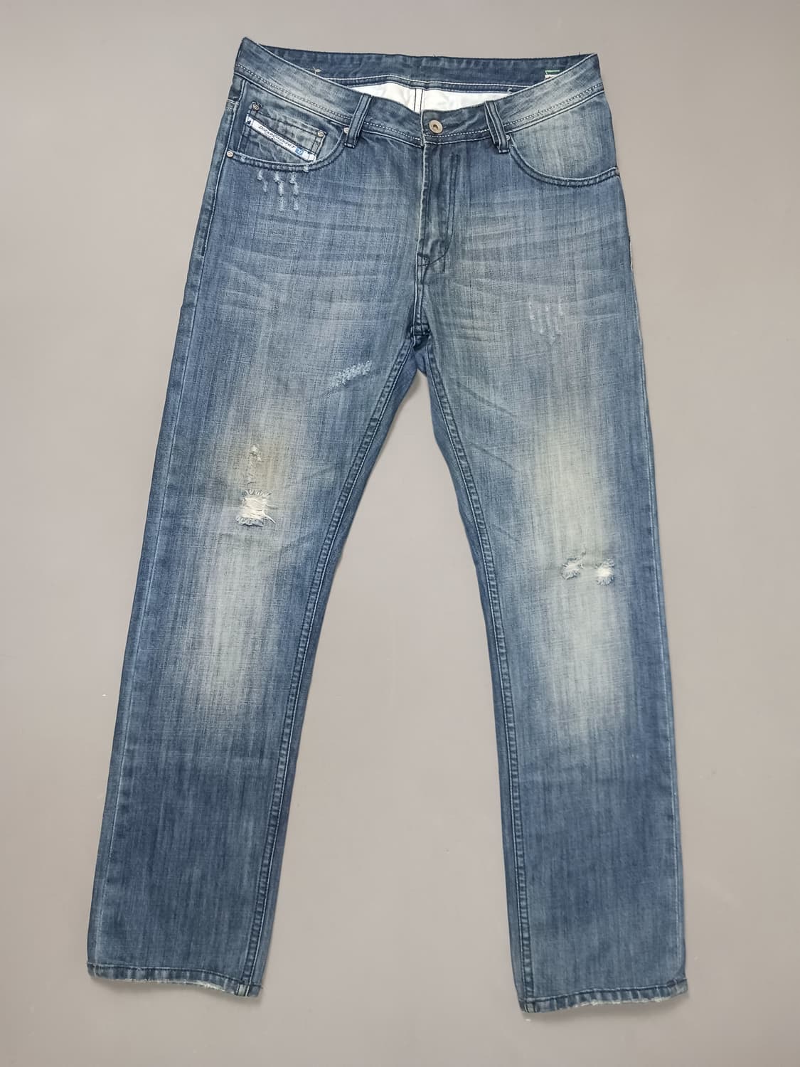 [32] 디젤 데미지 워싱 슬림 스트레이트진 청바지 상품이미지1