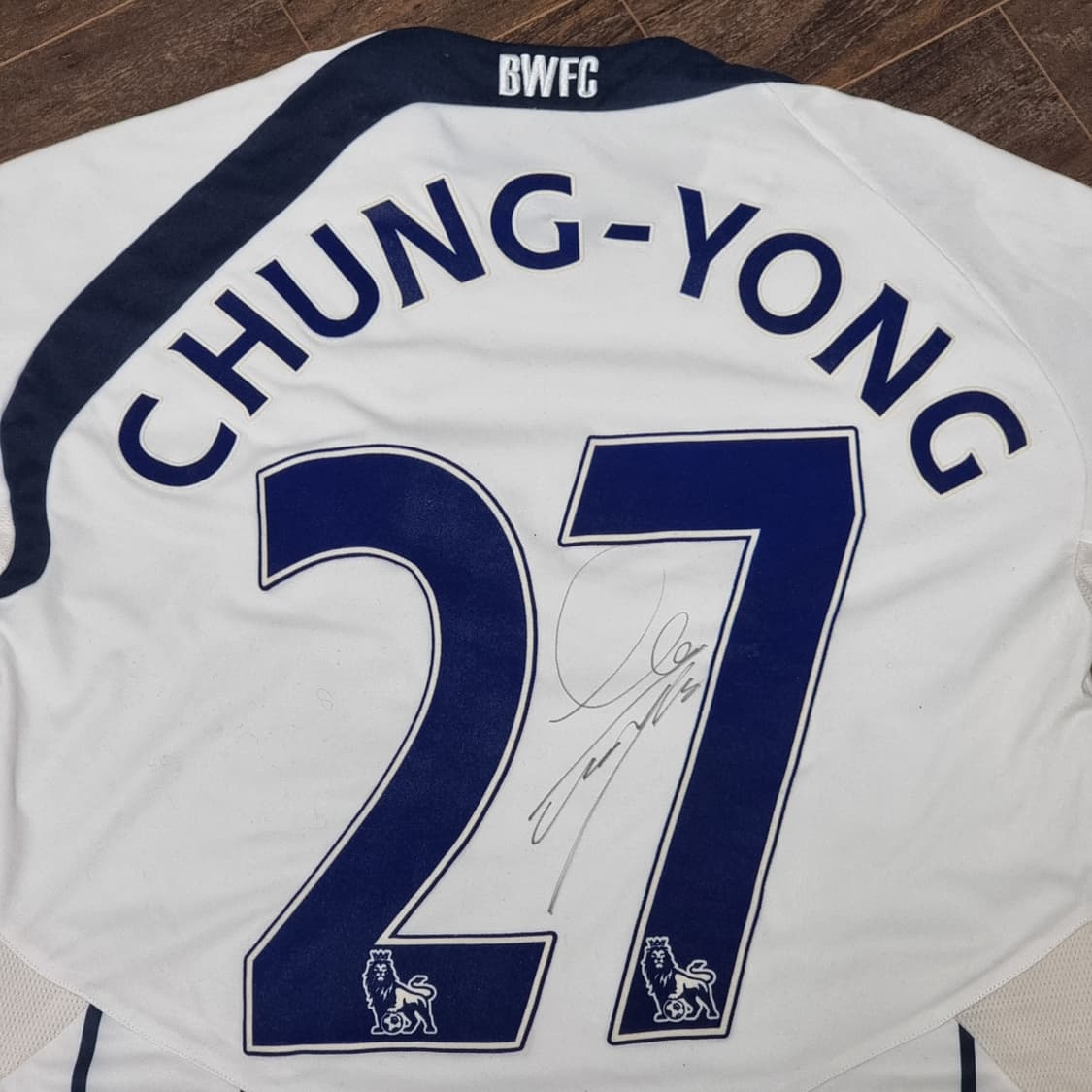 볼튼 원더러스 09 10 리복 이청용 싸인 유니폼 M 상품이미지7