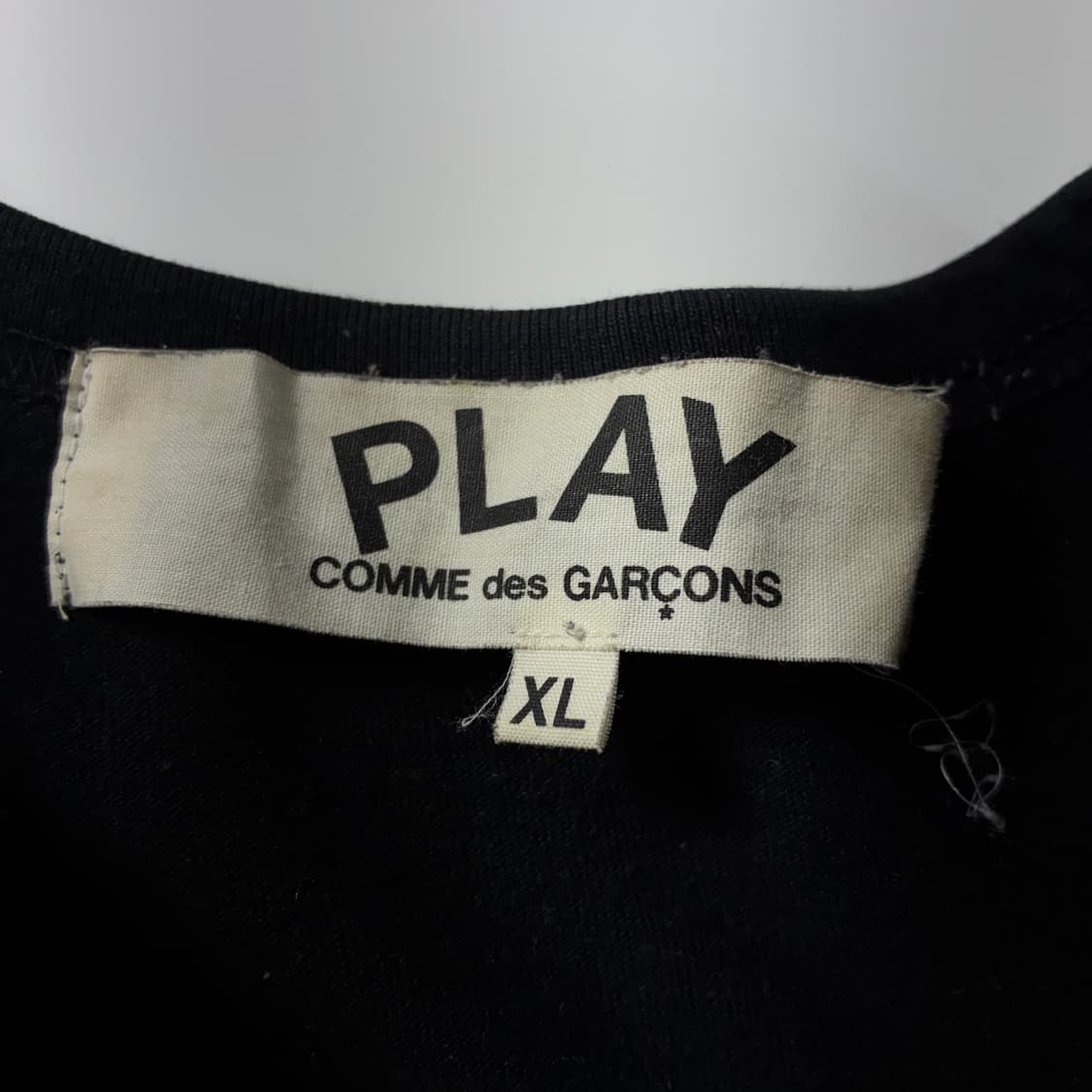 Comme des Garcons  꼼데가르송 빅하트 블랙 반팔 티셔츠   상품이미지5