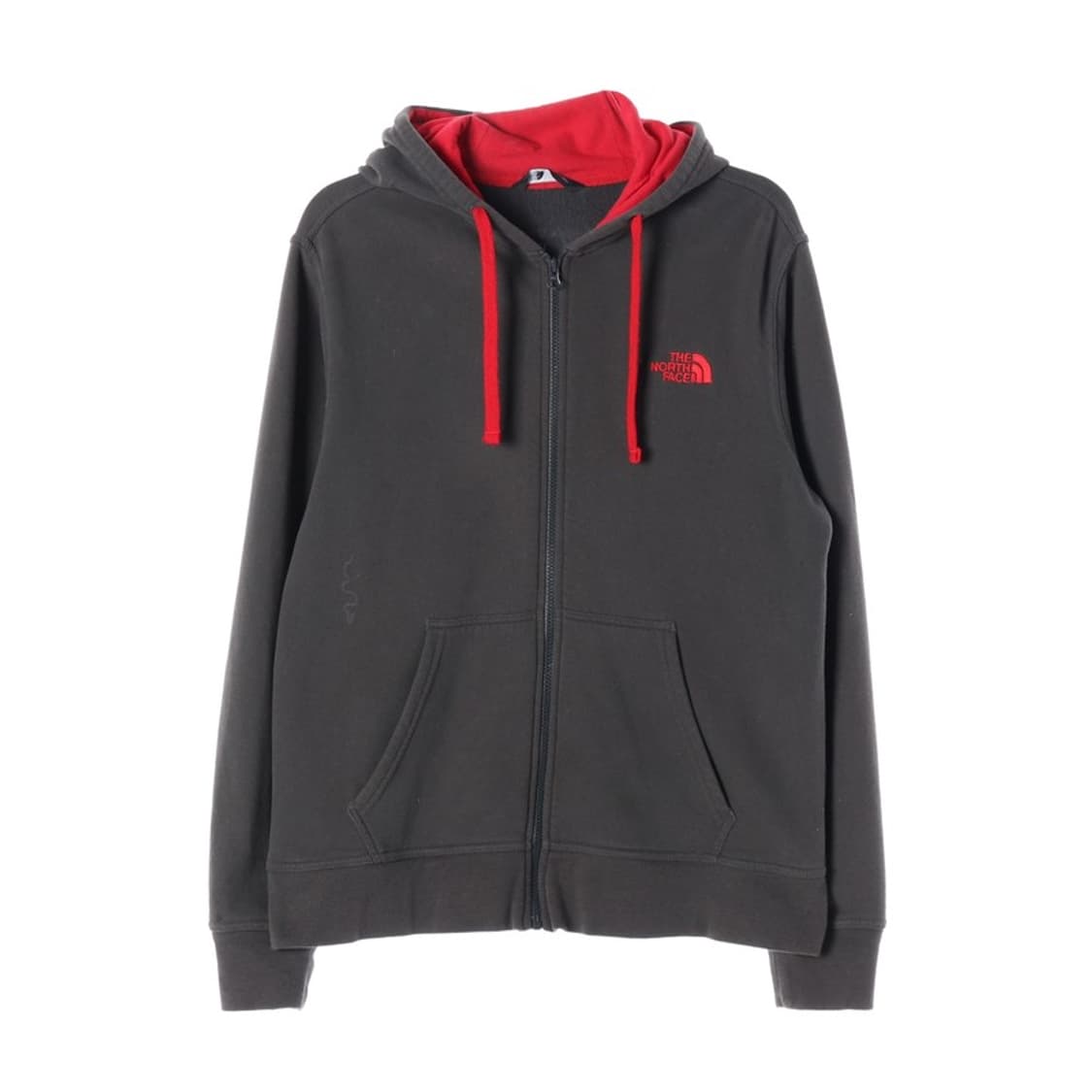 노스페이스 배색 자수 로고 기모 후드 집업 M 상품이미지1