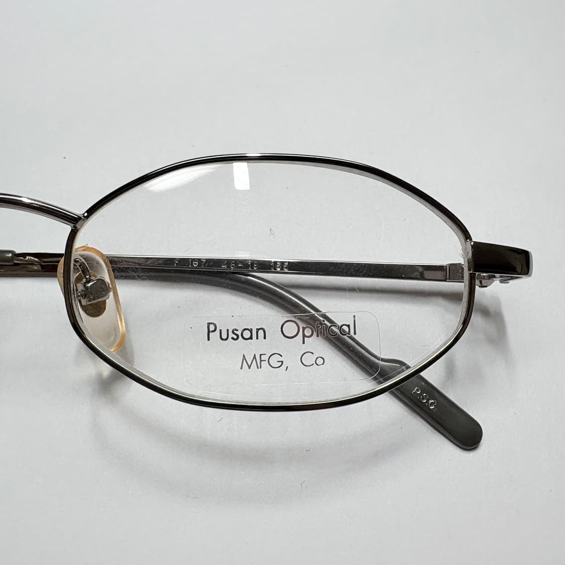 빈티지 오벌형 안경(부산광학 실버 타원형 안경) 상품이미지2
