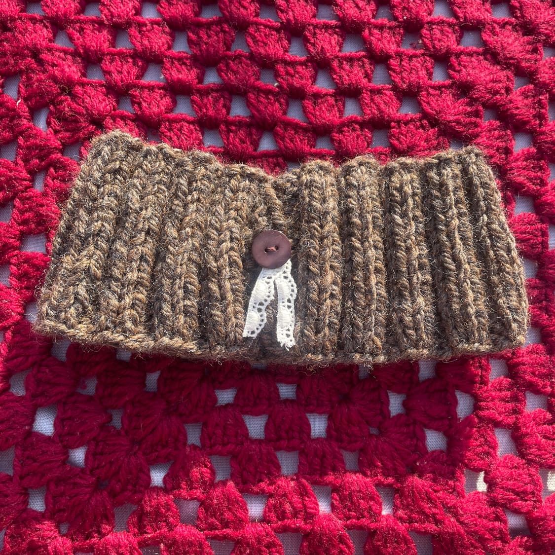 핸드메이드 니트 LOVE 헤어밴드 상품이미지2