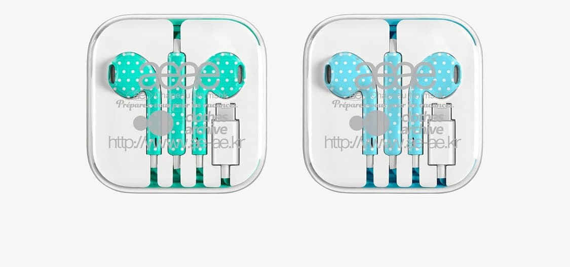 aeae 에이이에이이 줄이어폰 민트, 블루  상품이미지1
