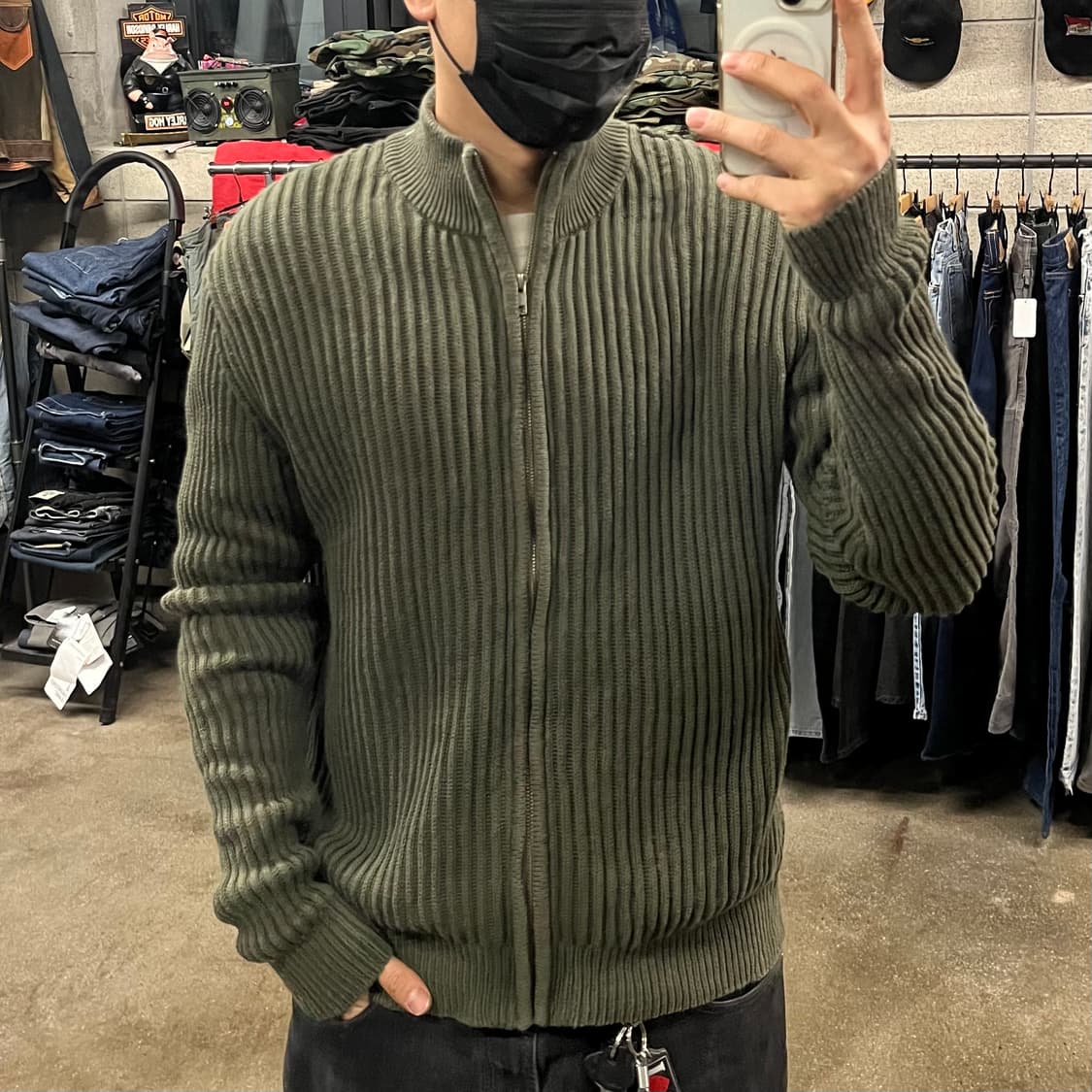 엘엘빈 니트 집업 (105) 상품이미지1