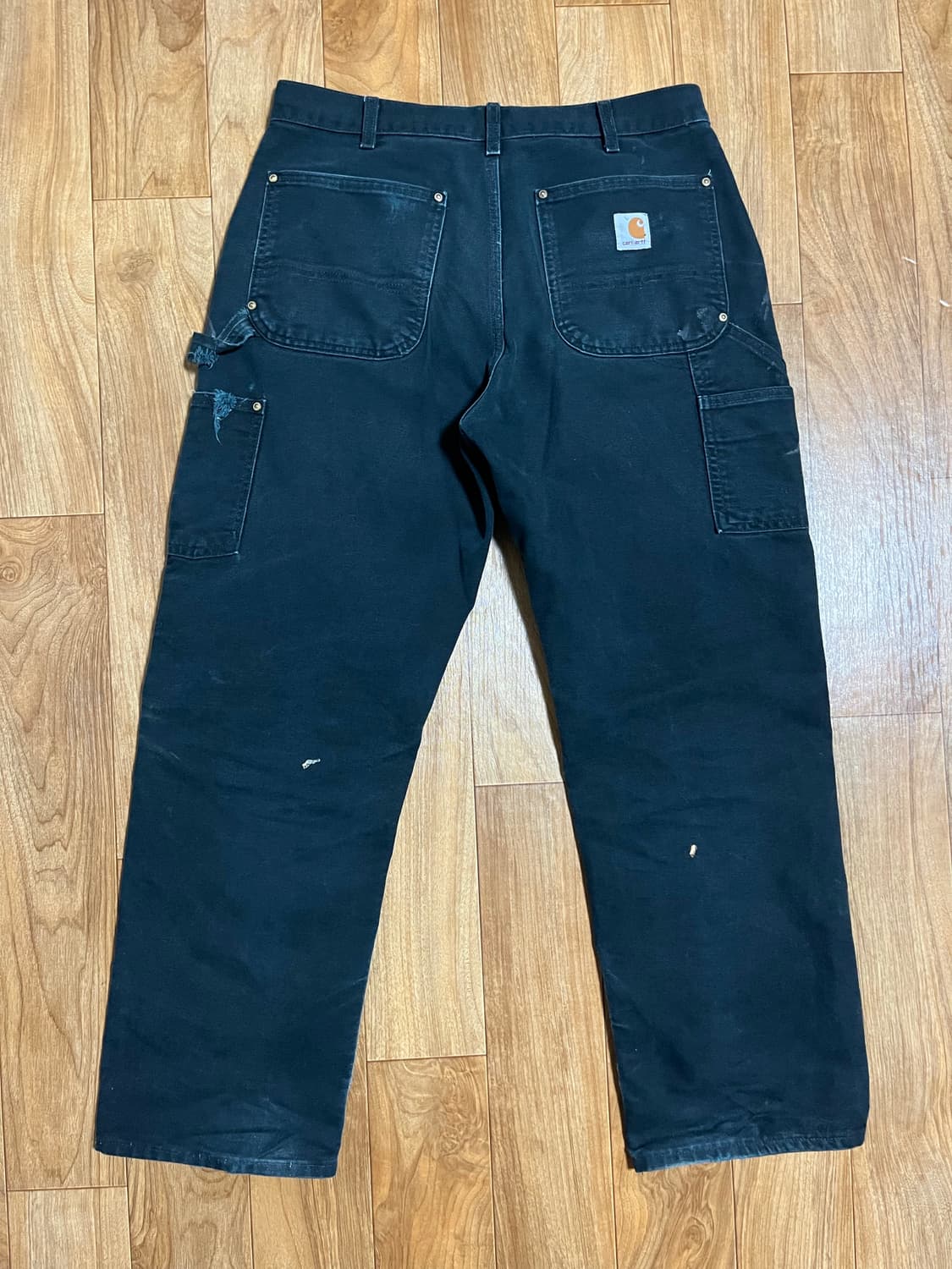 [33]칼하트 더블니 팬츠 블랙 USA 상품이미지2